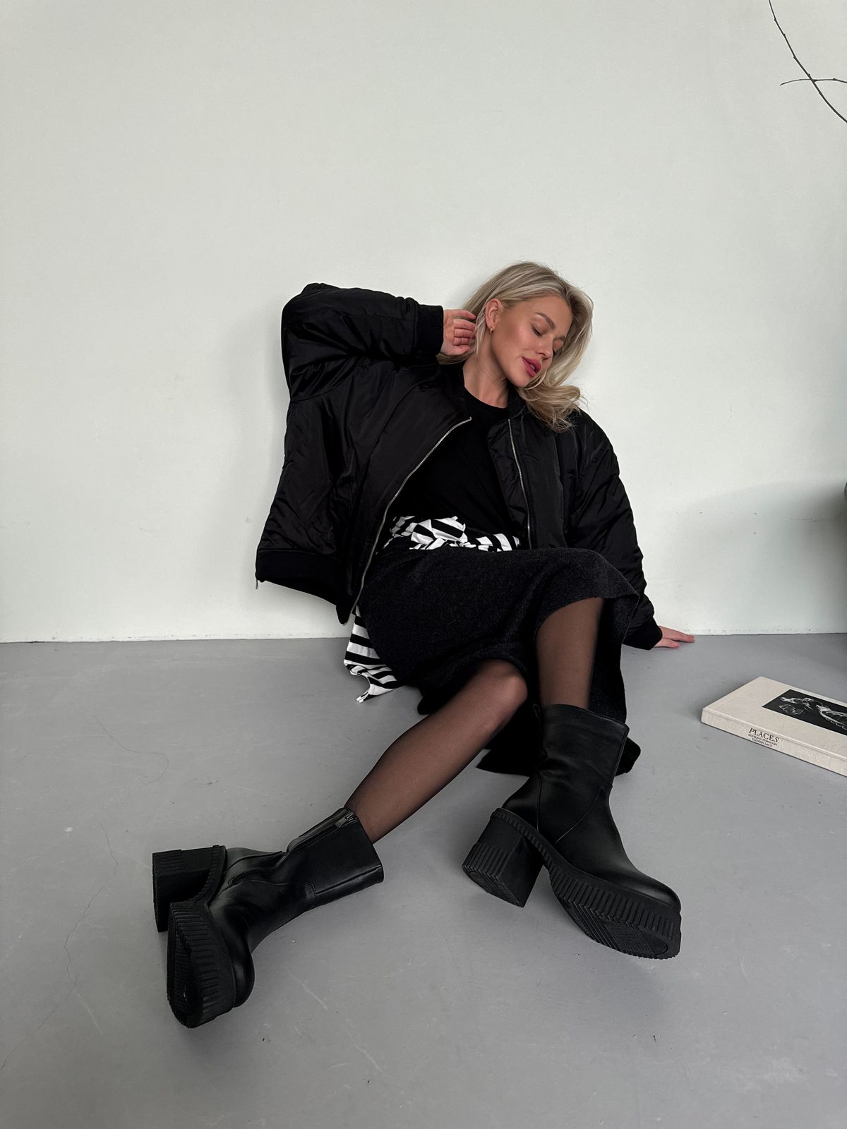 ЗИМНИЕ БОТИЛЬОНЫ BRIDGIT ЧЕРНЫЙ